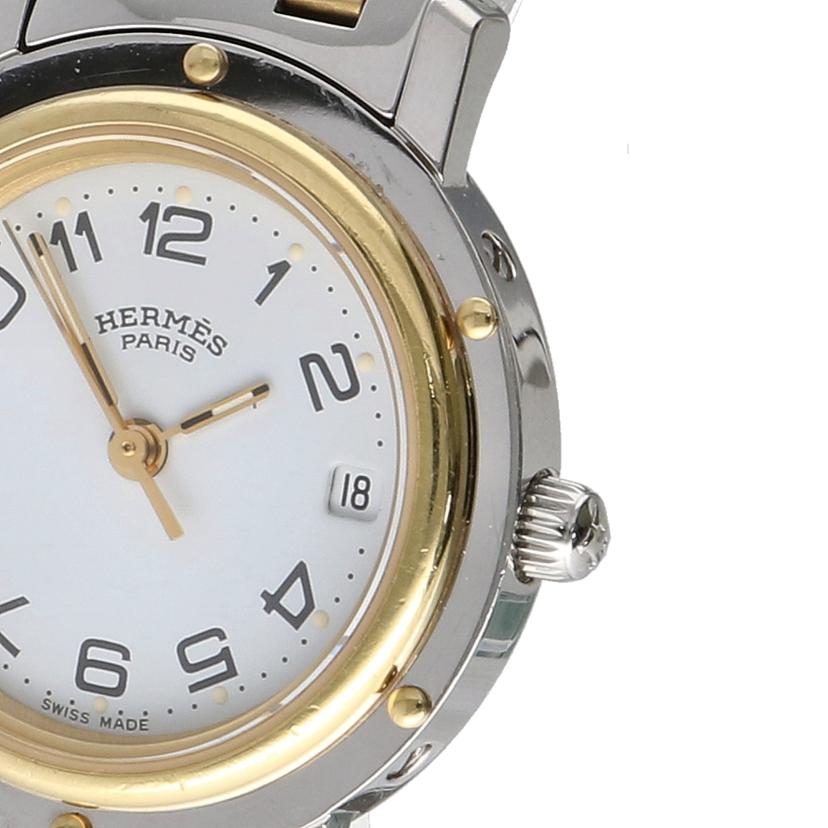 HERMES エルメス/クリッパー・ホワイト/レディース/クオーツ/CL4.220//941***/Bランク/75