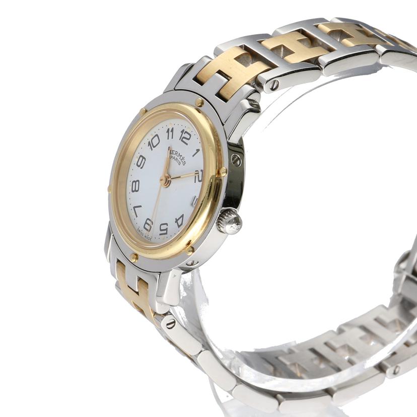 HERMES エルメス/クリッパー・ホワイト/レディース/クオーツ/CL4.220//941***/Bランク/75