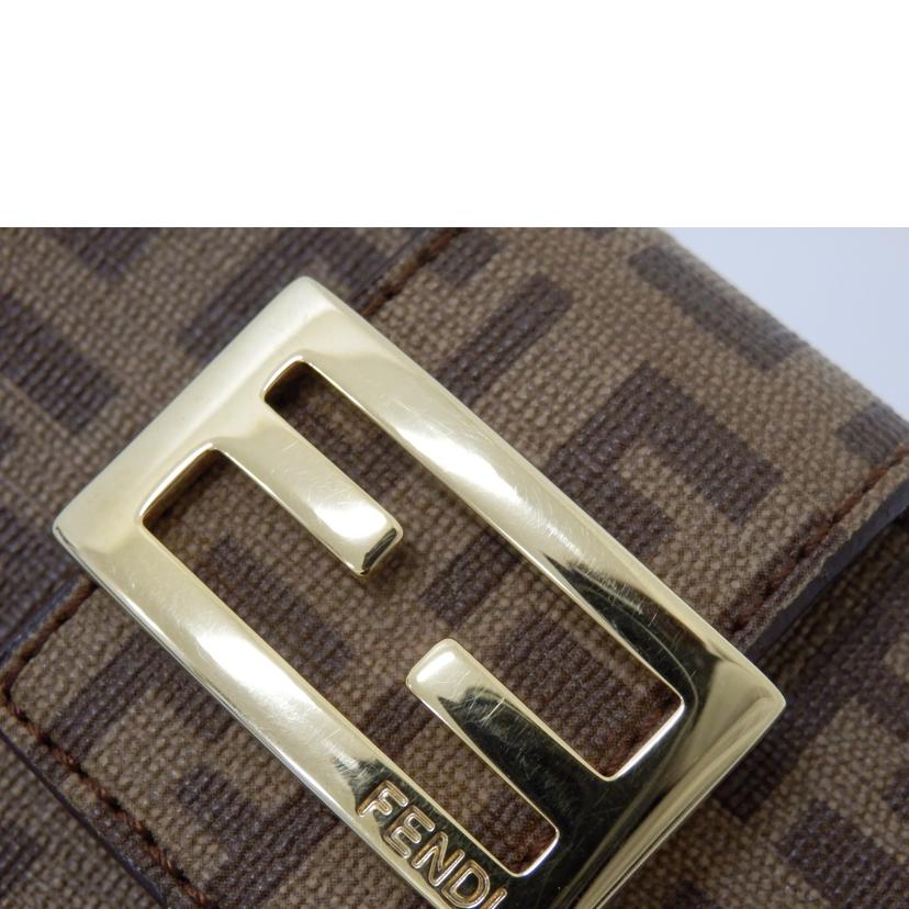 FENDI フェンディ/ズッキーノ柄ダブルホック二つ折り財布//ABランク/88