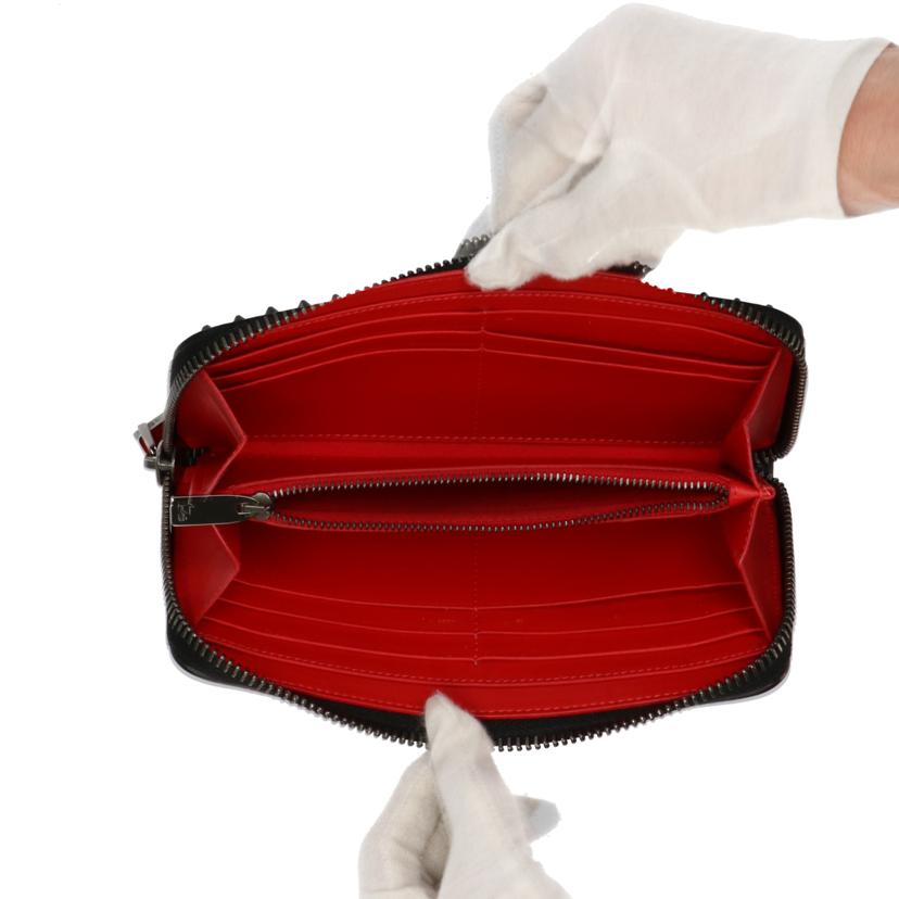 C.Louboutin ルブタン/パネトーネスパイクスタッズラウンド長財布 /1165044//ABランク/75