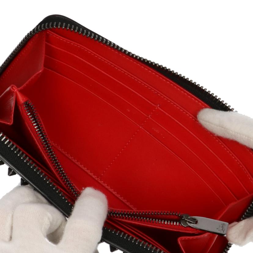 C.Louboutin ルブタン/パネトーネスパイクスタッズラウンド長財布 /1165044//ABランク/75