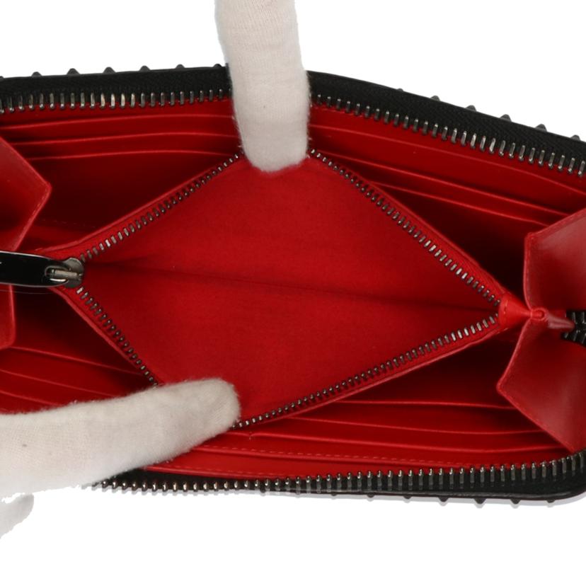 C.Louboutin ルブタン/パネトーネスパイクスタッズラウンド長財布 /1165044//ABランク/75