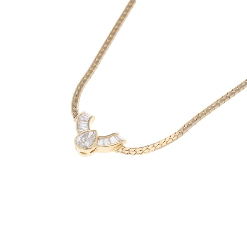 /K18ダイヤネックレス0.54/0.39//Aランク/75