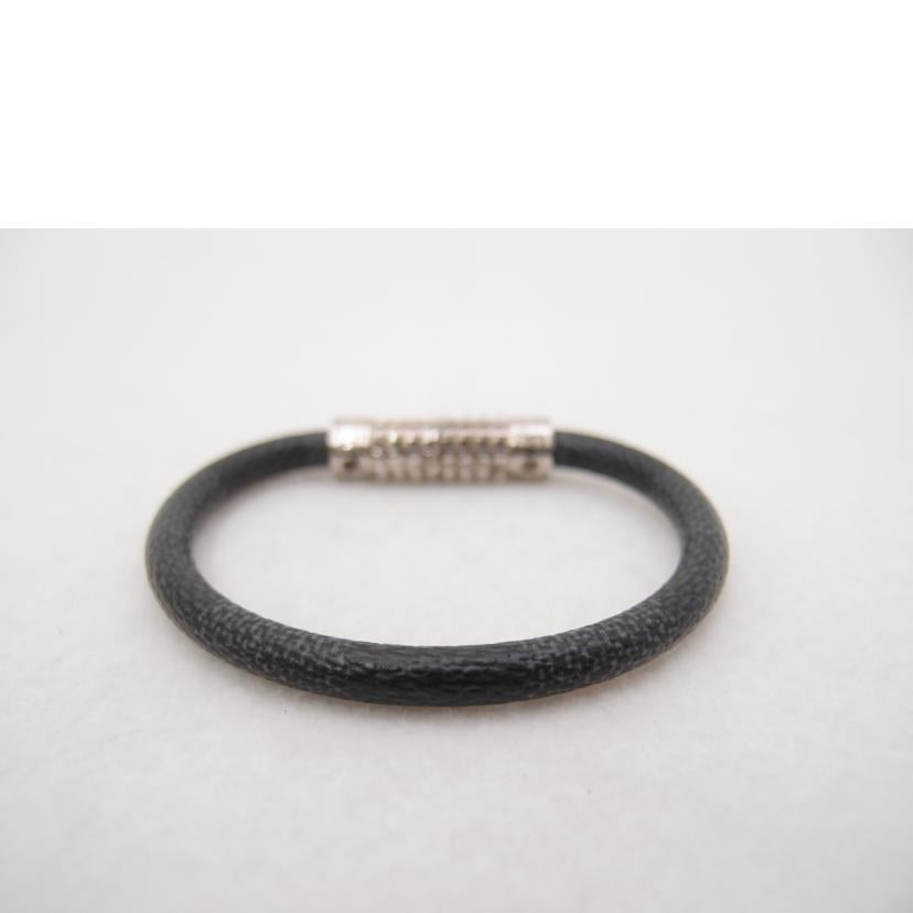 LOUIS VUITTON ルイ・ヴィトン ビトン ブレスレット 黒 シルバー金具 メンズ レディース/ブラスレ・ディジット/ダミエグラフィット/16㎝/M6626E//BC0***/ABランク/69