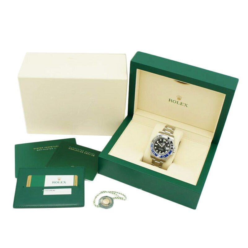 ROLEX ロレックス ランダムシリアル 2018年ギャラ バットマン オイスターブレス/GMTマスターII・青黒ベゼル/ランダム番/116710BLNR//Q95*****/Aランク/75