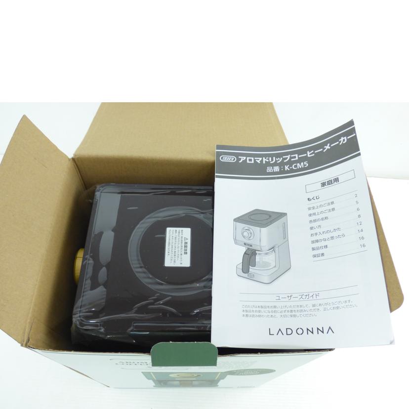 LADONNA 株式会社ラドンナ/アロマドリップコーヒーメーカー/K-CM5//Sランク/64