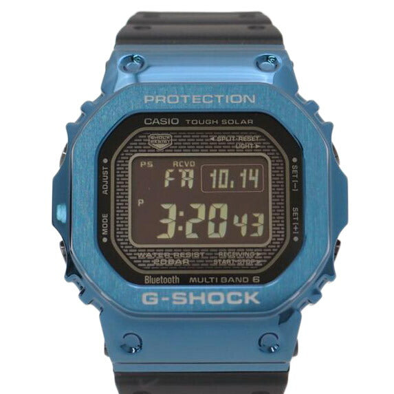 CASIO カシオ フルメタル メンズ ブルー/G-SHOCK/スマホリンク/電波ソーラー/GMW-B5000G-2JF//201E086I/SAランク/69