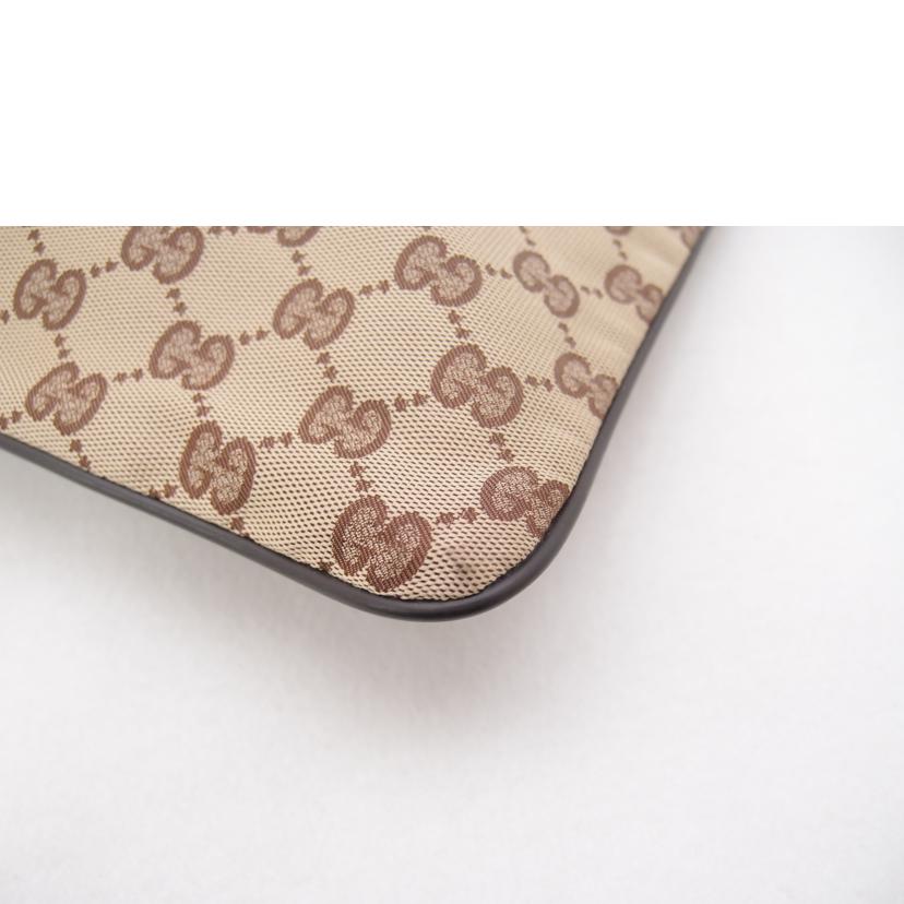 GUCCI グッチ ショルダーバッグ 斜め掛け 型崩れ 茶 メンズ レディース/GGキャンバスショルダー/ブラウン/132907//002***/Aランク/69