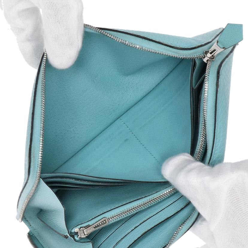 HERMES エルメス/アザップロング/トゴ/ブルーサンエール//X刻(*****/ABランク/75