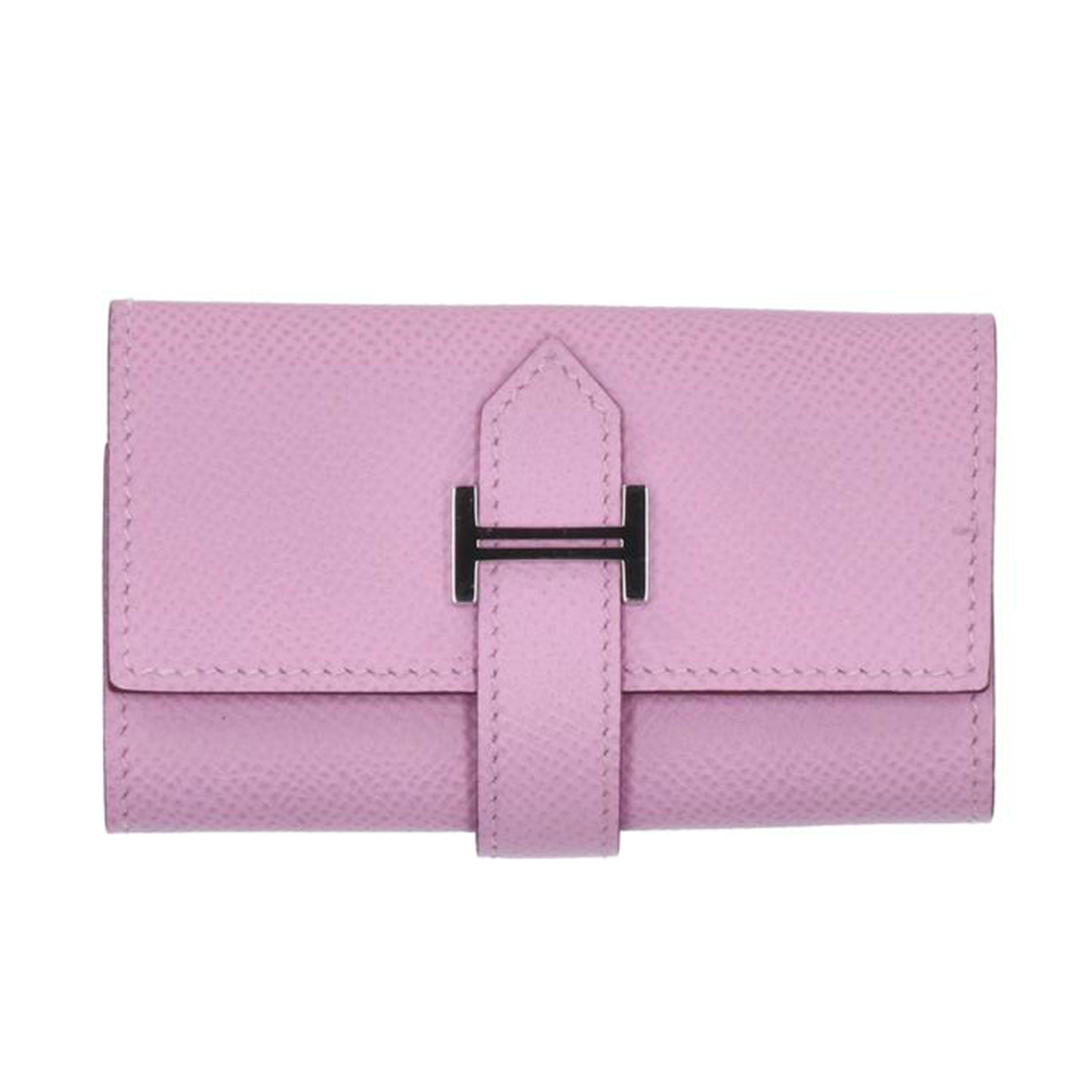 HERMES エルメス/ベアンキーケース4連/ヴォーエプソン/モーヴシルベストル//Z刻(*****/Aランク/75