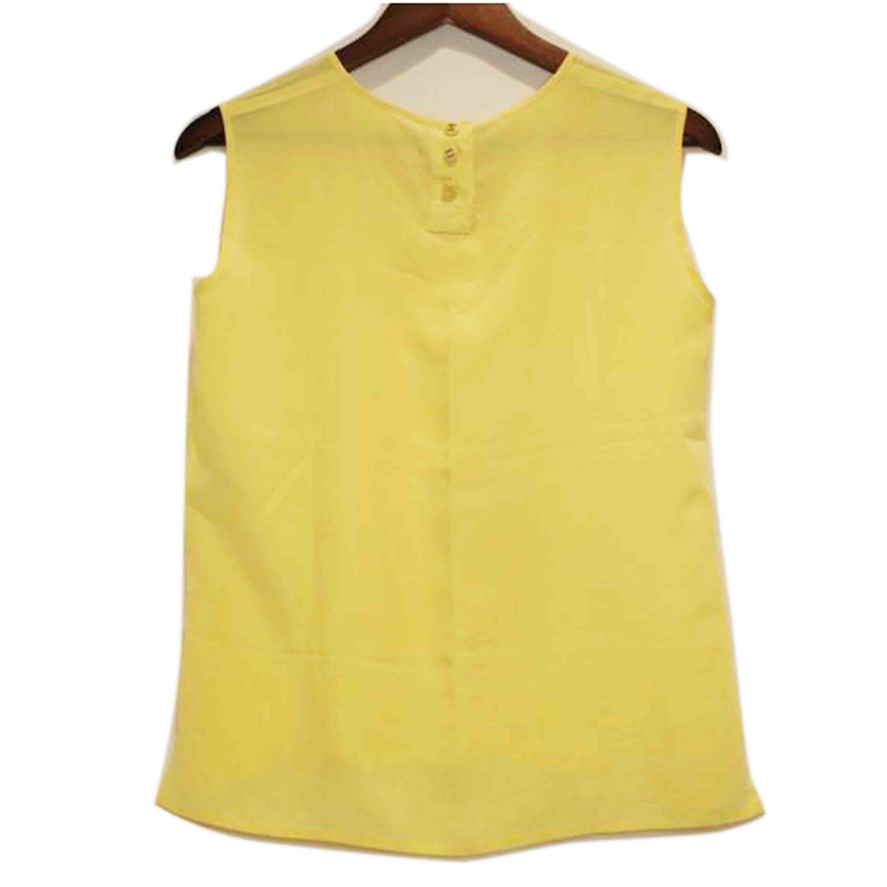CHANEL シャネル/シルクイエローキャミソール//Bランク/92