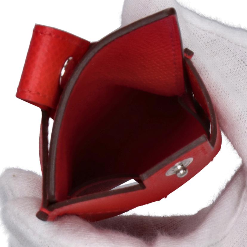 HERMES エルメス/Hタグカードケース/ルージュクー/ローズエクストリーム //Y刻(*****/Aランク/75