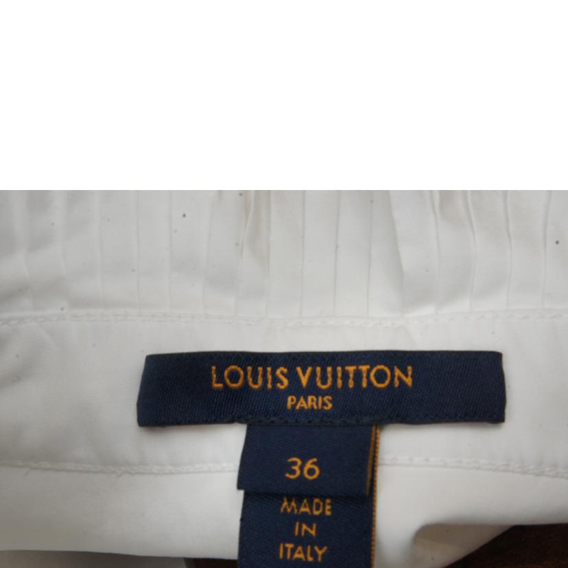 LV ルイヴィトン/プリーツカラーコットンホワイトシャツ//Aランク/92