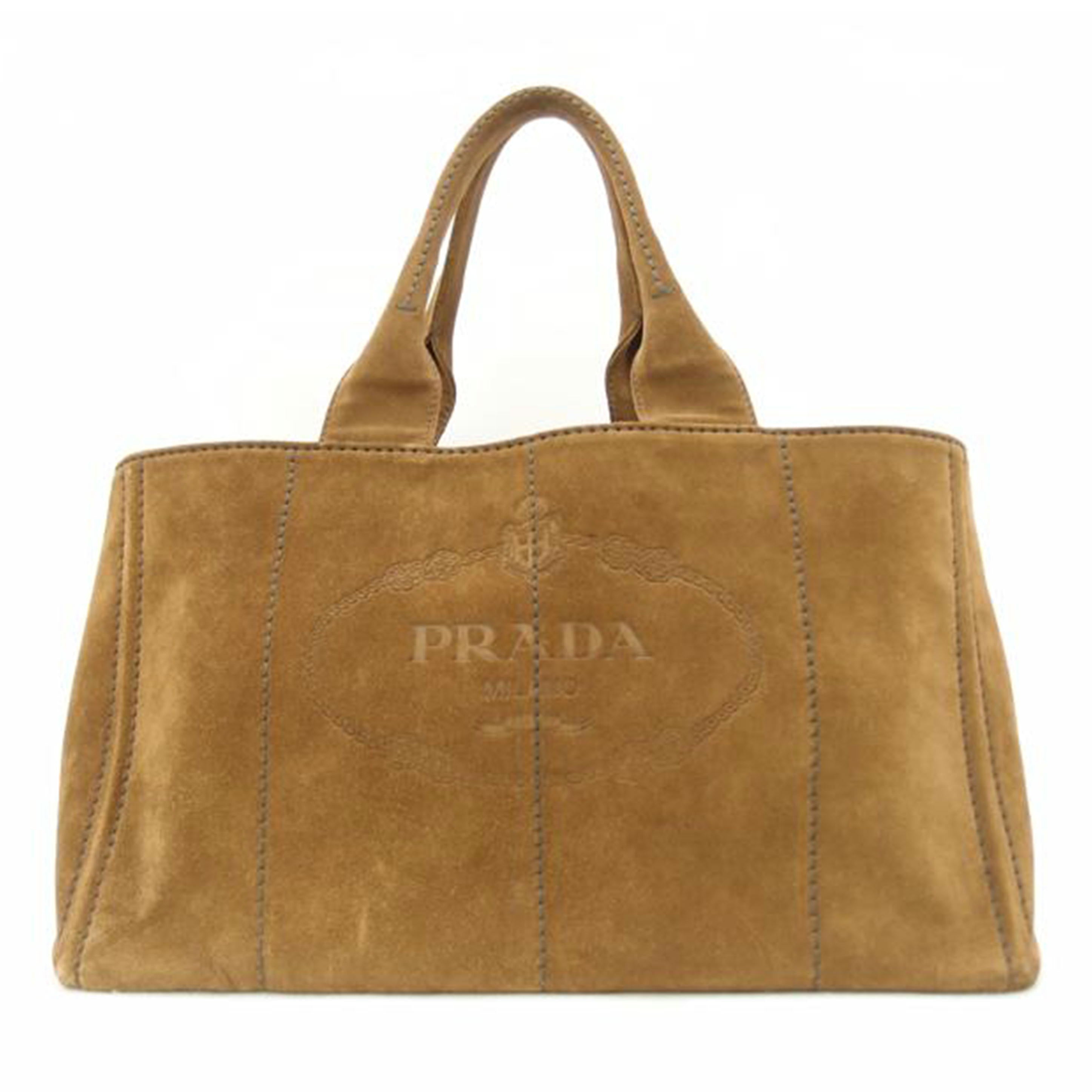 ＰＲＡＤＡ　 プラダ　トートバック　ハンドバック　茶　レディース/カナパ／スウェード／ブラウン//110/Aランク/69