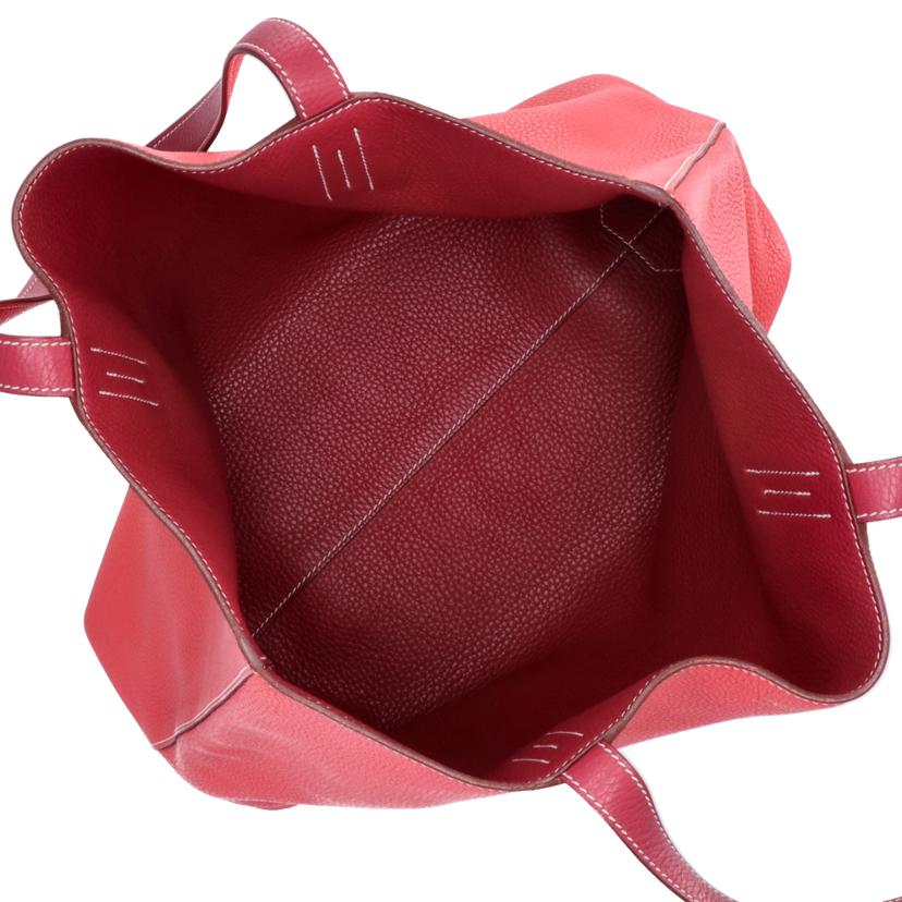 HERMES エルメス トートバッグ ハンドバッグ 2000年頃製造/ドゥブルセンス/トリヨンクレマンス/ルージュカサック/弊社見立て/062270CA//□D刻印/ABランク/75