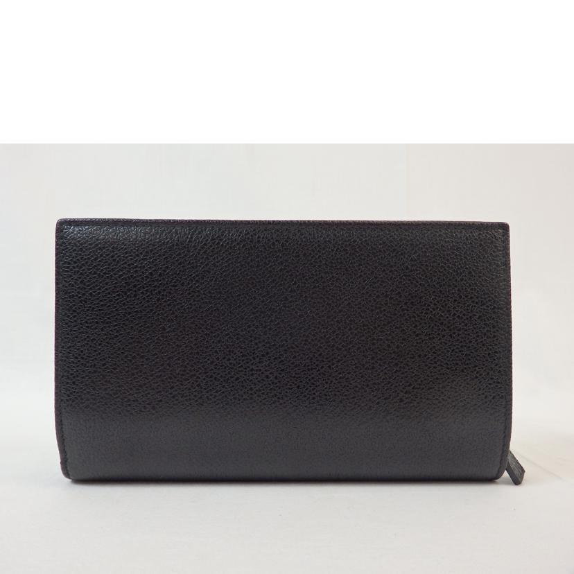 BVLGARI ブルガリ/二つ折り長財布/レザー/ブラック/22260//ABランク/72