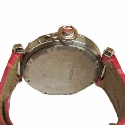 Cartier カルティエ/パシャCデイト/クリスマス限定ピンク文字盤/レザーベルト/オートマ/W3108299//925*****/ABランク/92