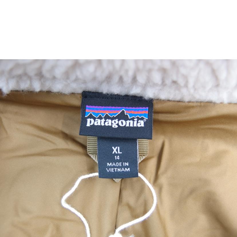 Patagonia/Pataginia キッズレトロX フリースジャケット ナチュラル/コリアンダーブラウン サイズ XL (14)/65625//FA21/SAランク/83