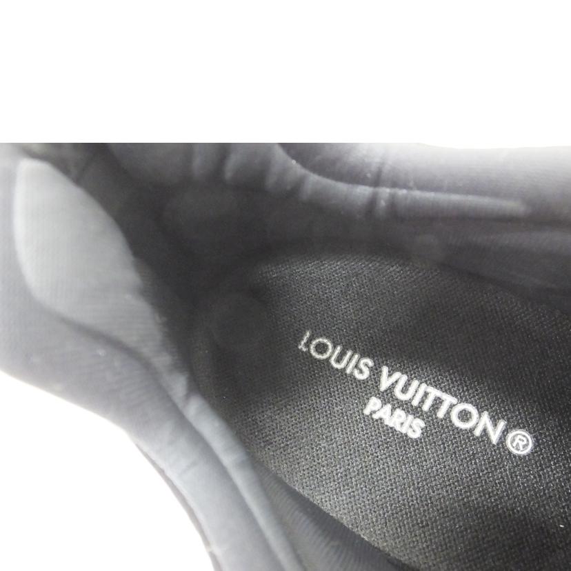 LV ルイヴィトン/ラン55・ラインスニーカー/ブラック 34 1/2サイズ/1AAP5L//GO0292/Bランク/88