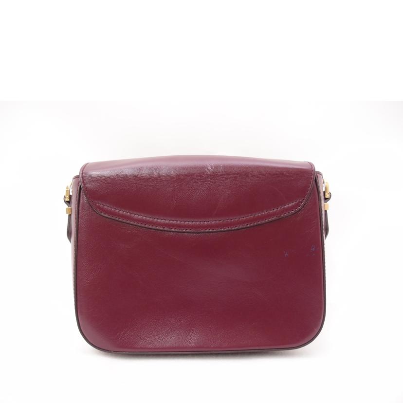 TOD’S トッズ 紫 ショルダーバッグ 斜め掛け 肩掛け レディース/レザーショルダー/ワインレッド//Aランク/69
