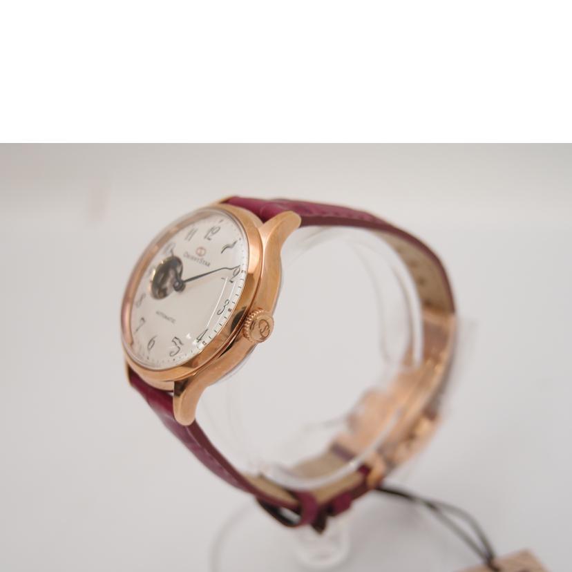 ORIENT STAR オリエントスター 腕時計 未使用品 レディース 白文字盤 革ベルト 55C4-UAA0/クラシック・セミスケルトン/レディース/自動巻き/RK-ND0006S//B8T0278/SAランク/69