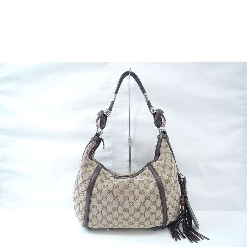 GUCCI グッチ/GGキャンバスバンブーフリンジワンショルダー/240261//005053/ABランク/06