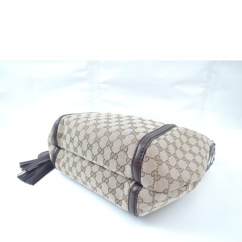 GUCCI グッチ/GGキャンバスバンブーフリンジワンショルダー/240261//005053/ABランク/06