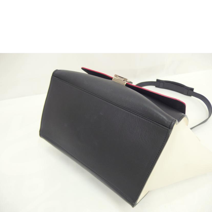 CELINE セリーヌ/トラペーズ 赤/白/黒//Bランク/82