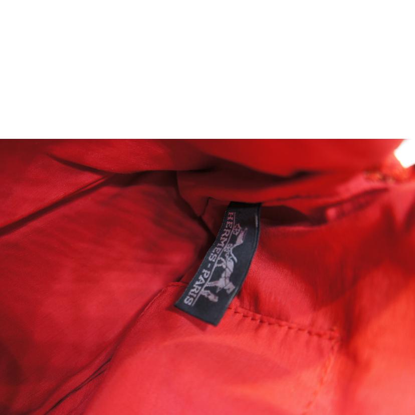 HERMES エルメス/ボリードポーチキャンバスレッド//Aランク/92