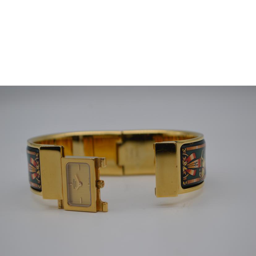 HERMES エルメス/ロケ・バングルウォッチクォーツ/七宝焼/LO1.201//1082992/ABランク/89