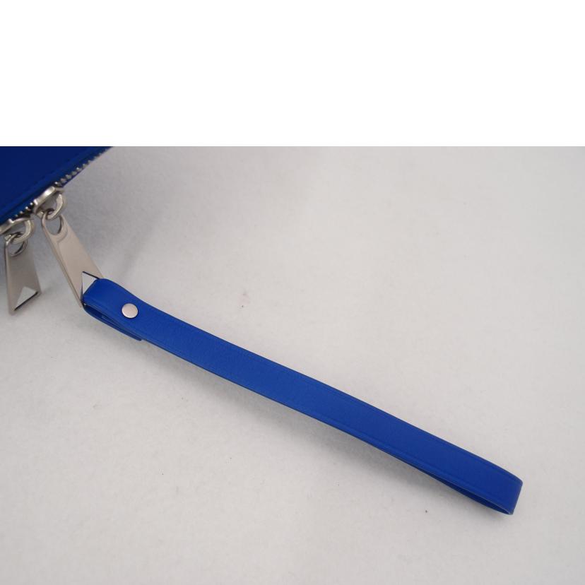 BOTTEGA VENETA ボッテガヴェネタ セカンドバック 小物入れ 青 メンズ レディース/オーガナイザーレザーポーチ/ブルー//SAランク/69