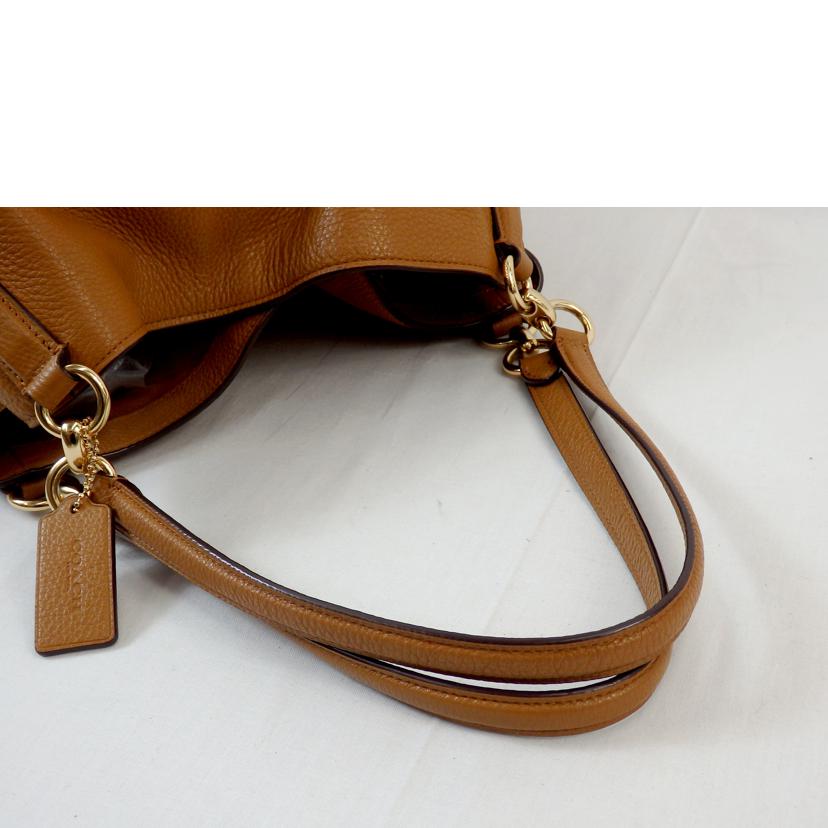 COACH コーチ/ショルダーバッグ/レザー/ブラウン/F80268//ABランク/72
