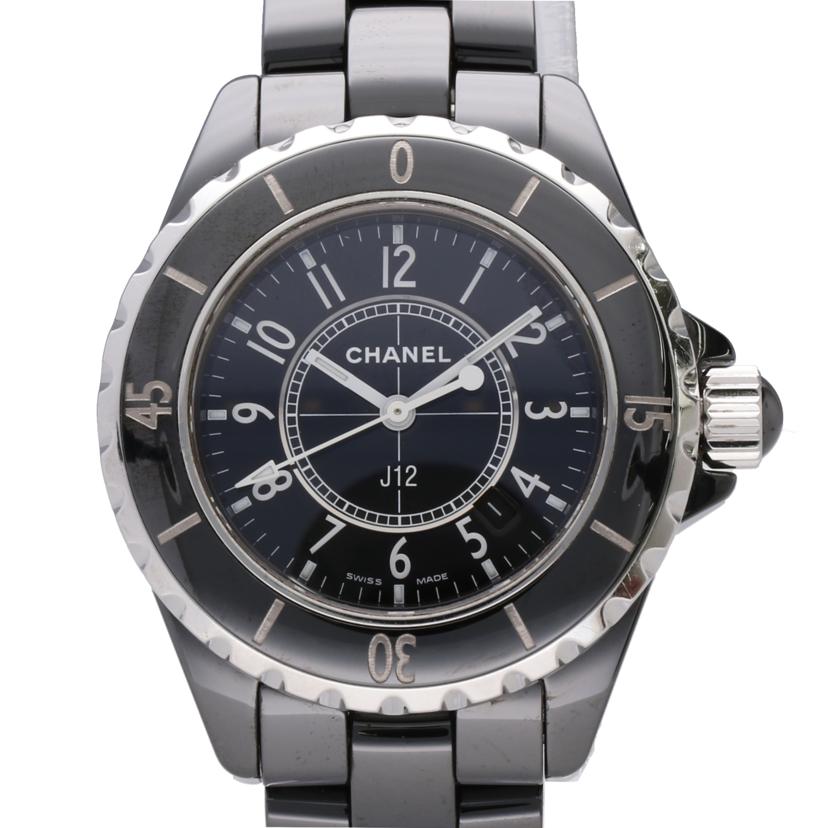 CHANEL シャネル/J12 ブラックセラミック デイト/クォーツ/H0682//L.C.77856/Bランク/75