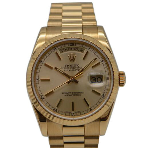 ROLEX ロレックス/デイデイト18K金無垢/シャンパンゴールド/118238//K39**********/Aランク/89