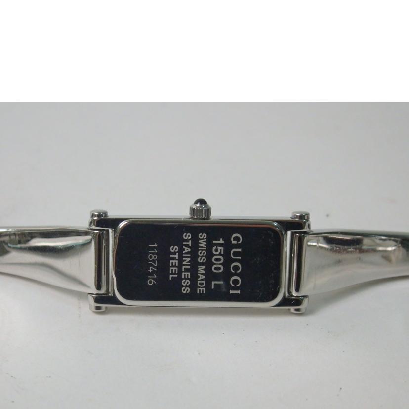 GUCCI グッチ/グッチ/レディースバングルクォーツ/シルバー文字盤/1500L//1187416/Bランク/84