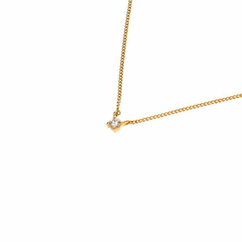K18/K18ダイヤネックレス 0.10/1.9//D0.10ct/Aランク/75