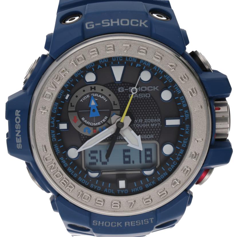 CASIO カシオ/G-SHOCK/ガルフマスター/電波ソーラー/GWN-1000-2A/201*****/G-SHOCK/ABランク/75【中古】