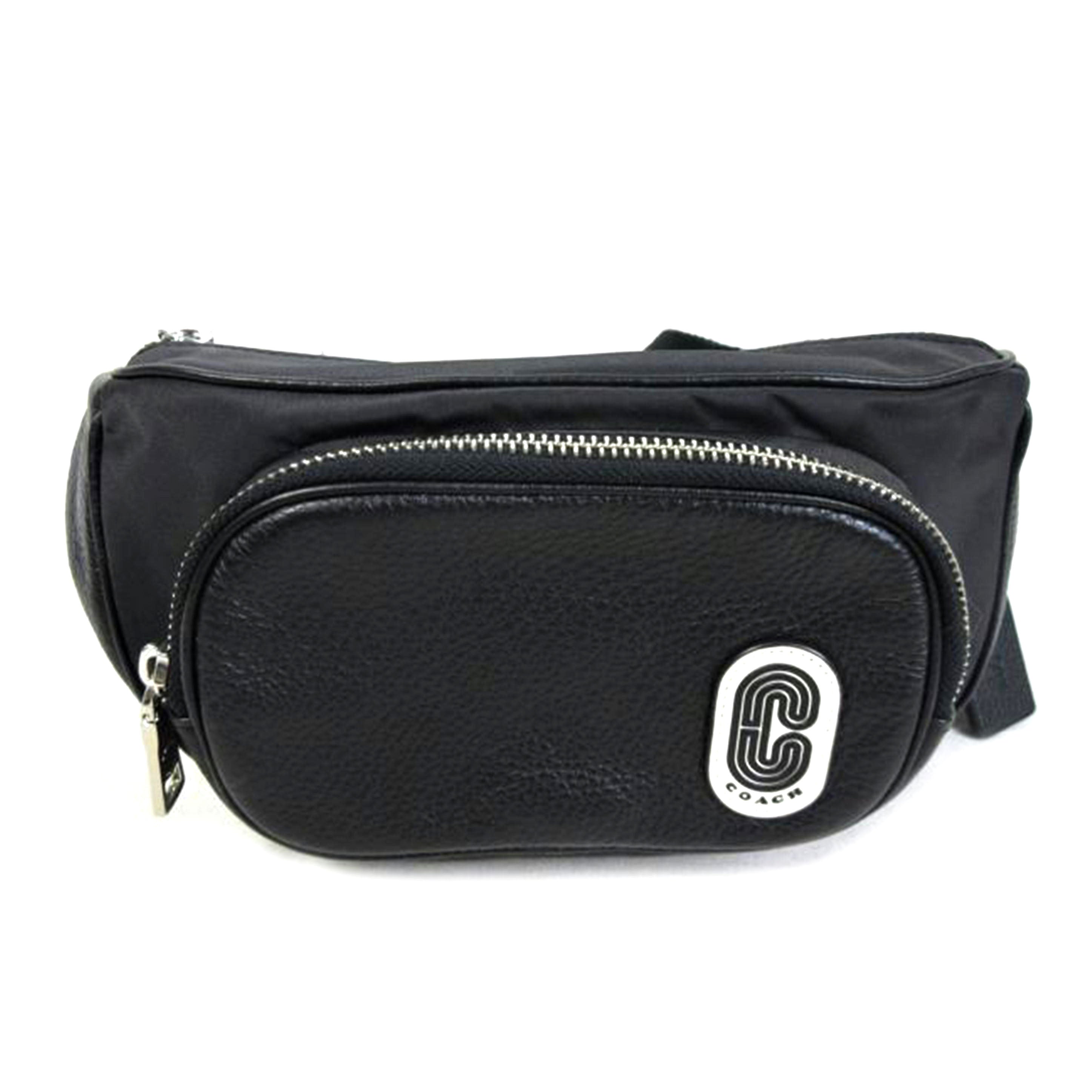 COACH コーチ/Cロゴ ナイロンレザー ボディバッグ/91066//M1947/Aランク/70