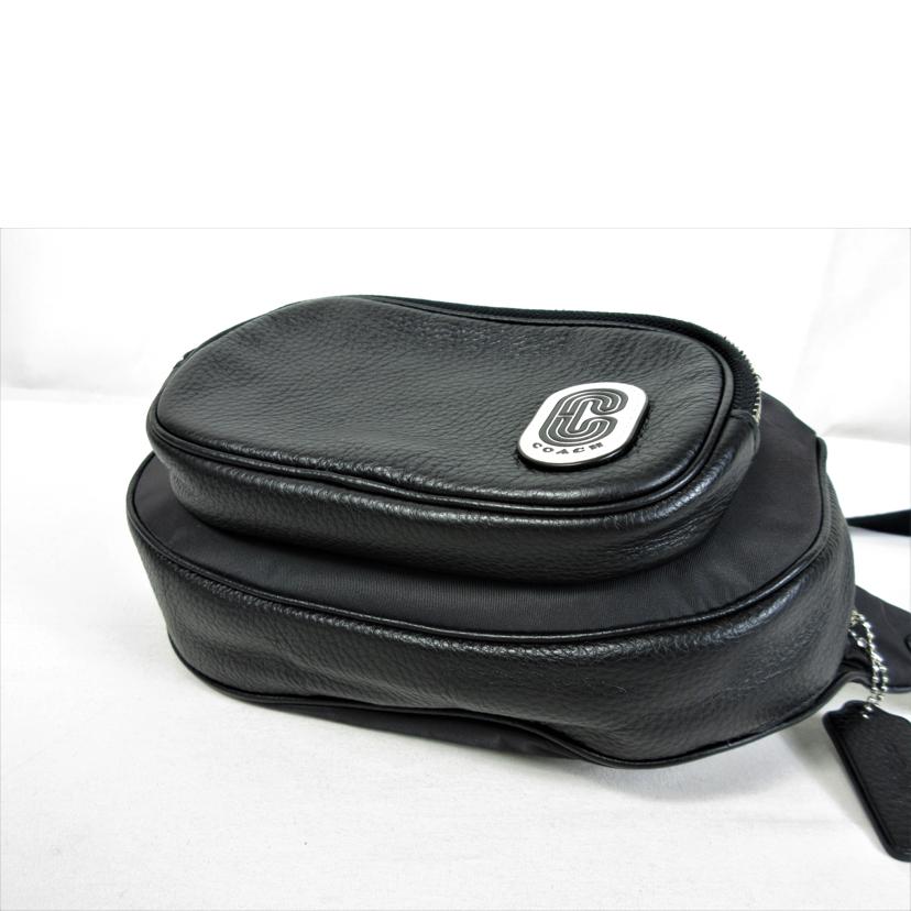 COACH コーチ/Cロゴ ナイロンレザー ボディバッグ/91066//M1947/Aランク/70