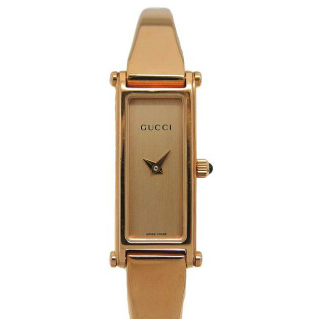 GUCCI グッチ アナログウォッチ/ゴールド文字盤/バングルウォッチ/クォーツ/YA015558(1500L)//125*****/ABランク/04