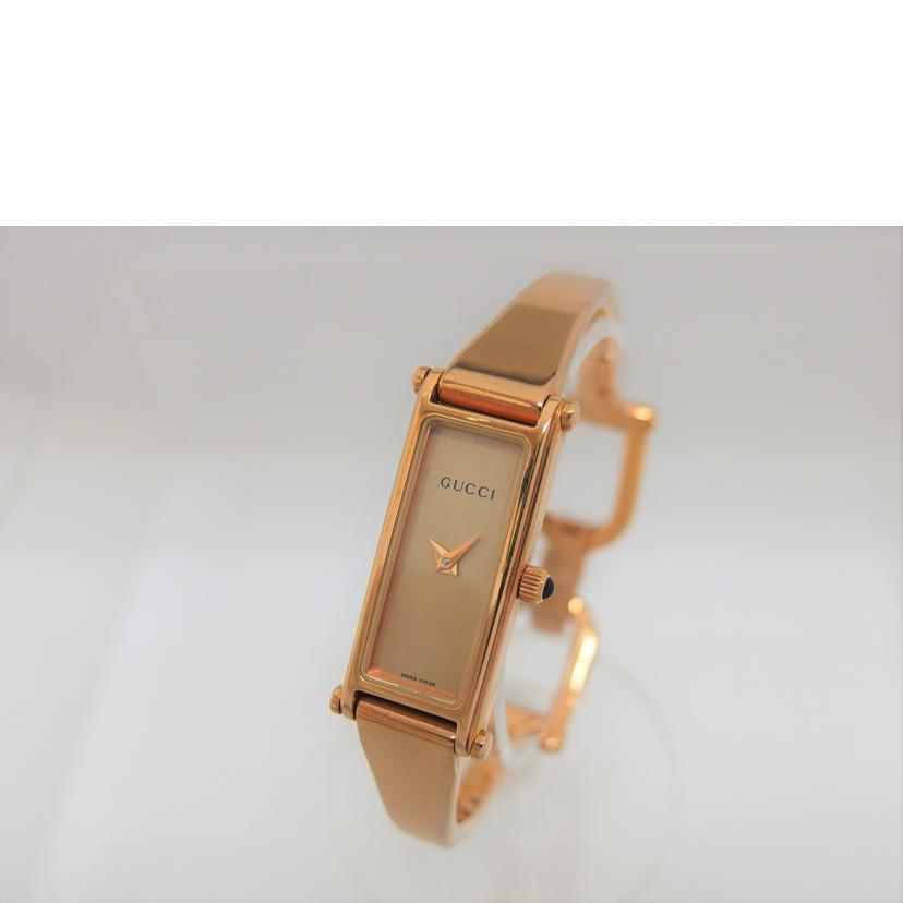 GUCCI グッチ アナログウォッチ/ゴールド文字盤/バングルウォッチ/クォーツ/YA015558(1500L)//125*****/ABランク/04