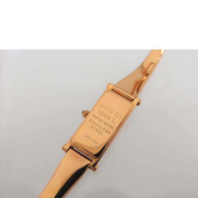 GUCCI グッチ アナログウォッチ/ゴールド文字盤/バングルウォッチ/クォーツ/YA015558(1500L)//125*****/ABランク/04