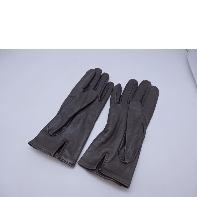 HERMES エルメス/レザー手袋//Bランク/93