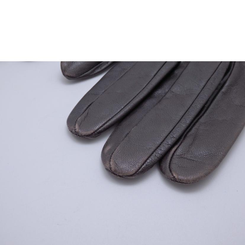 HERMES エルメス/レザー手袋//Bランク/93