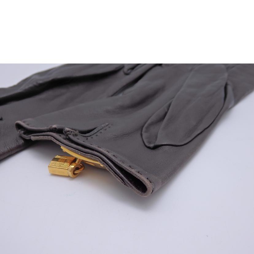 HERMES エルメス/レザー手袋//Bランク/93