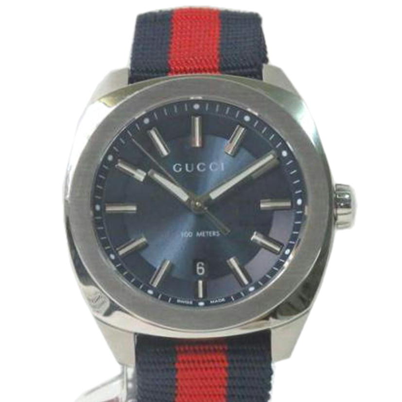 GUCCI グッチ/Gフェイス/ネイビー文字盤/メンズクォーツ/142.3//16296553/ABランク/84