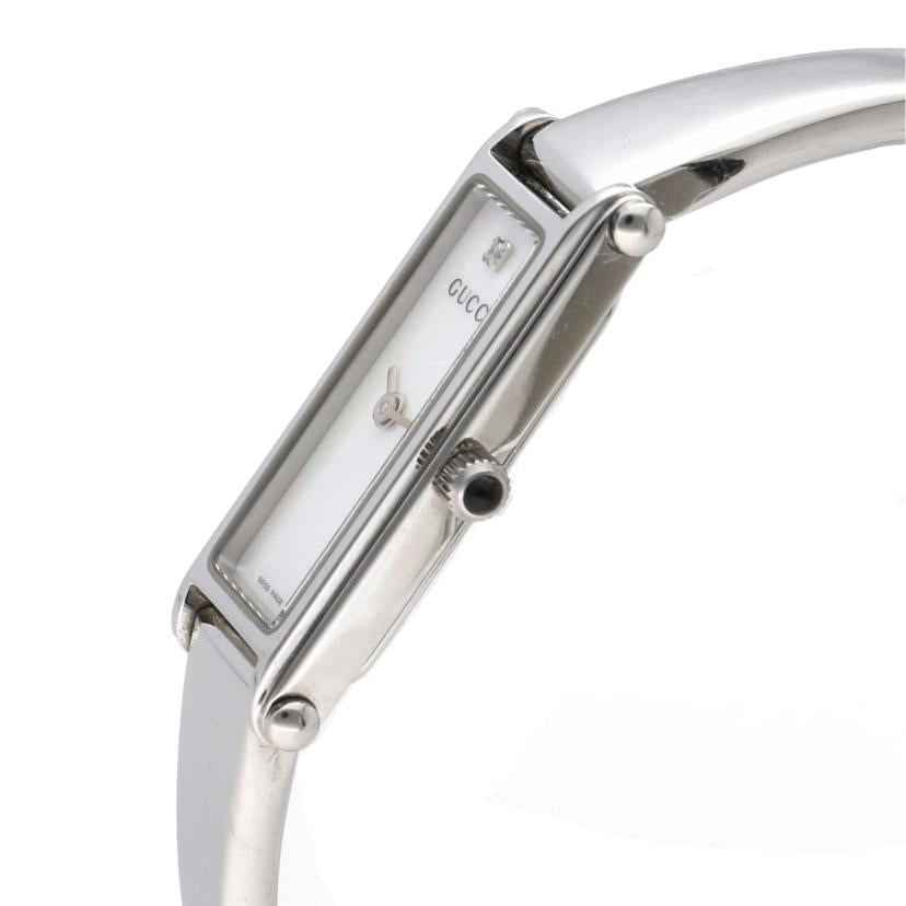 GUCCI グッチ/スクエアバングルウォッチ 1Pダイヤ/SS/クォーツ/1500L//14348241/Bランク/75
