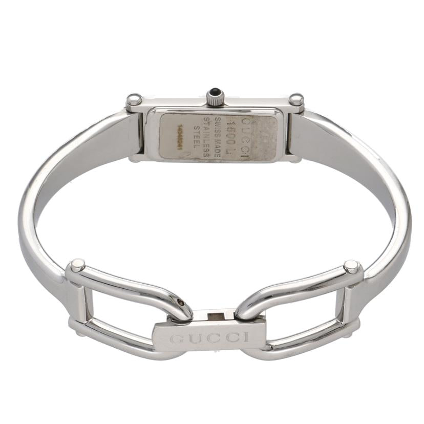 GUCCI グッチ/スクエアバングルウォッチ 1Pダイヤ/SS/クォーツ/1500L//14348241/Bランク/75