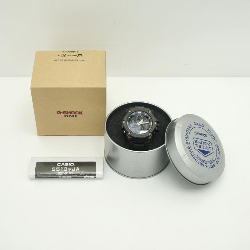 CASIO カシオ/G-SHOCK/G-STEEL/タフソーラー/Bluetooth/GST-B100X-1AJF//003*****/Aランク/75