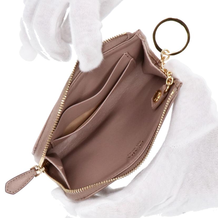 PRADA プラダ/サフィアーノ・レタリングロゴキーケース/コインケース/1PP122//Aランク/75